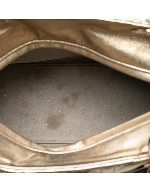 Pre-Loved by Azura Reborn - Pre-Loved Medium Metallic Lambskin Cannage Lady Dior