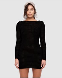 Zulu & Zephyr - Cotton Lattice Knit Mini Dress