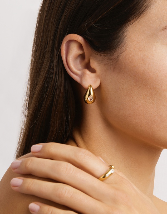 By Charlotte - Dewdrop Large Earrings