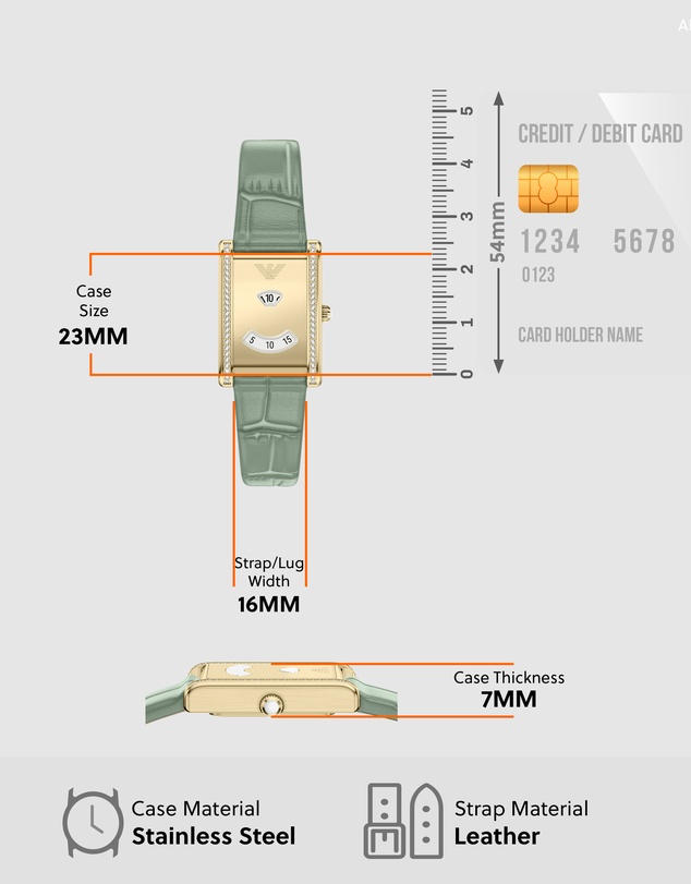 Emporio Armani - Green Analogue Watch