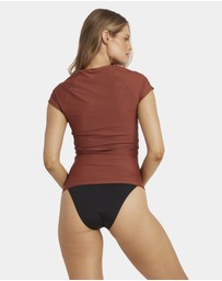 Billabong - Womens Society Foil Short Sleeve Rash Vest