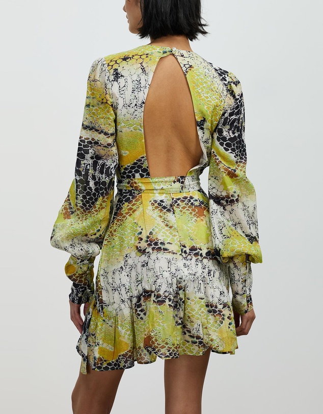 Asilio - Long Sleeve Print Mini Dress
