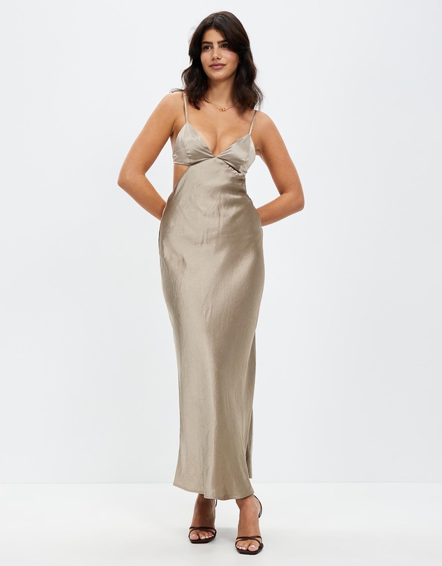 Third Form - Crush Bias Tri Midi Dress