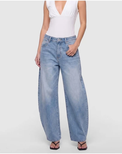 Abrand - 95 Barrel Crop Jeans - ICONIC EXCLUSIVE