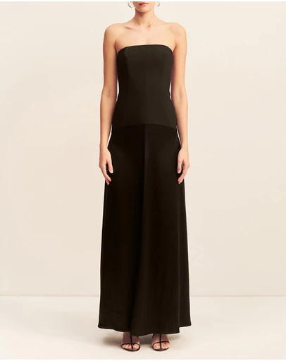 Shona Joy - Adri Strapless Panelled Maxi Dress