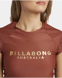 Billabong - Womens Society Foil Short Sleeve Rash Vest