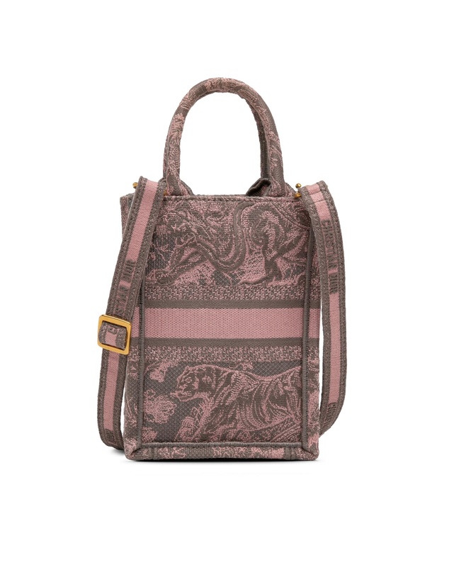 Pre-Loved by Azura Reborn - Pre-Loved Dior Canvas Vertical Book Tote with Detachable Strap