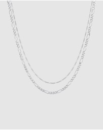 Elli Jewelry - Necklace Layerkette Figaro Links Basic in 925 Sterling Silver
