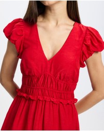 & Other Stories - Bubble-Sleeve Midi Dress