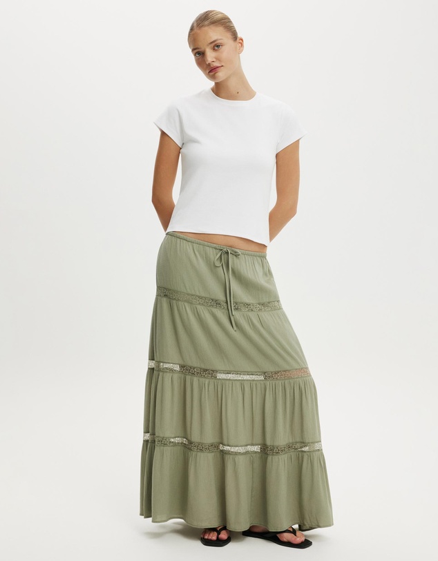 Cotton On - Haven Multi Tiered Maxi Skirt