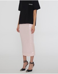 ROTATE - Sequin Midi Pencil Skirt