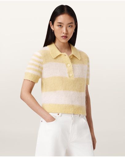 Hay Yellow & White