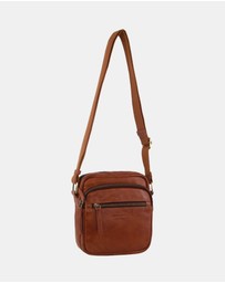 Pierre Cardin - Pierre Cardin Men's Italian Leather Crossbody Bag
