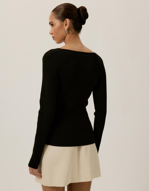 Tussah - Sienna Wrap Long Sleeve Knit Top