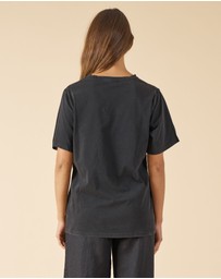 CAMIXA - Teesha Oversized Distressed Cotton T-Shirt