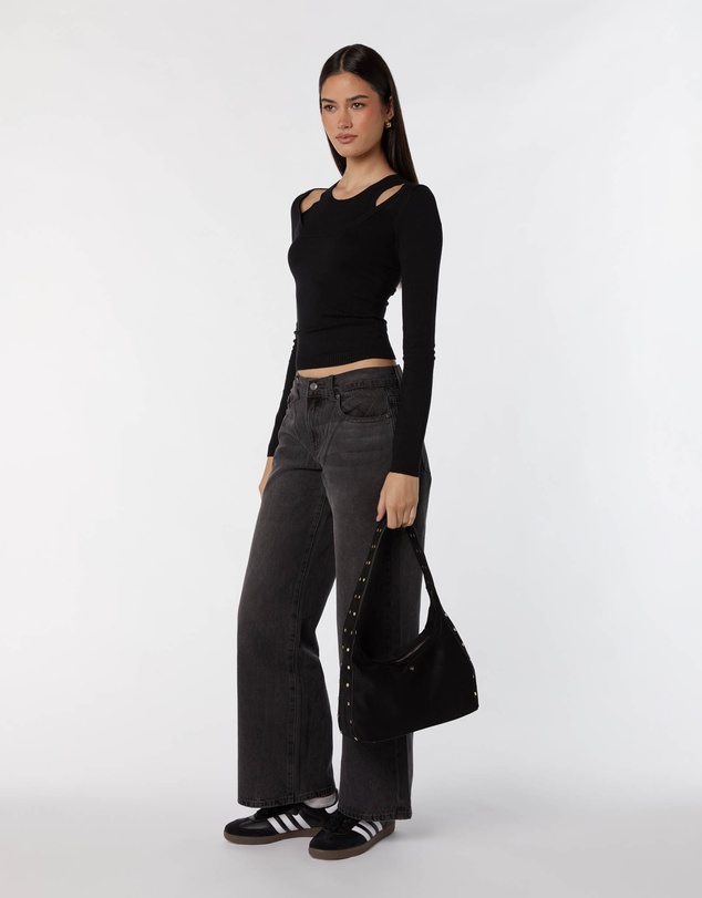 PETA AND JAIN - Soho Studded Shoulder Bag