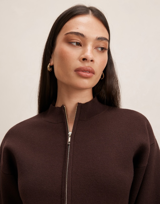 Forever New - Hanna Zip Knitted Jacket