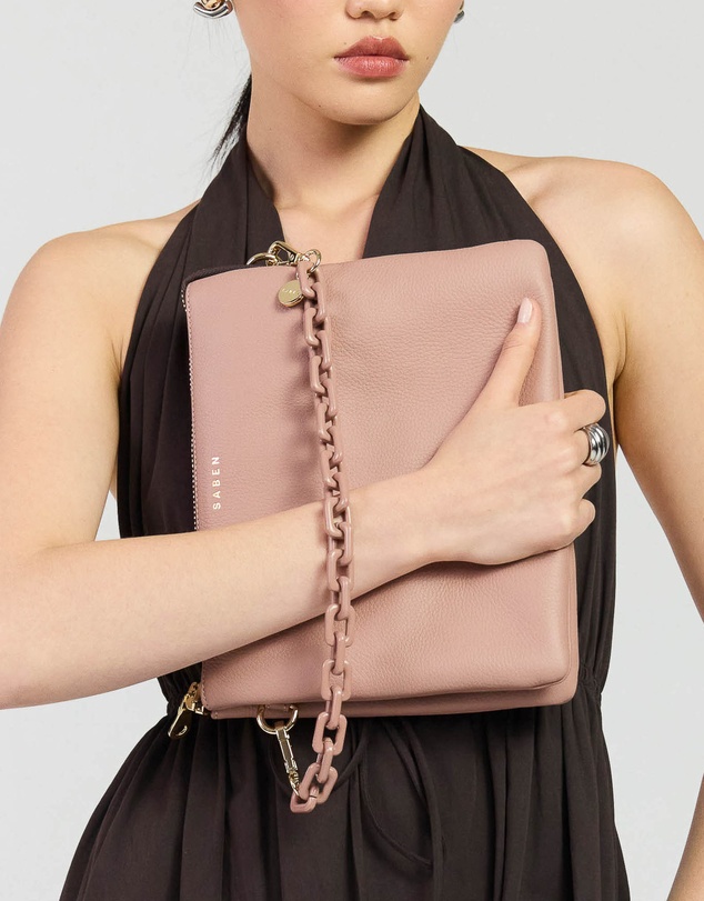 SABEN - Matilda Crossbody Rosewater + Tonal Chain