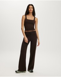Cotton On Body Active - Ultra Soft Tie Front Wide Leg Pant