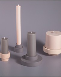 porter green - escc large pillar candle soy-blend unscented candles