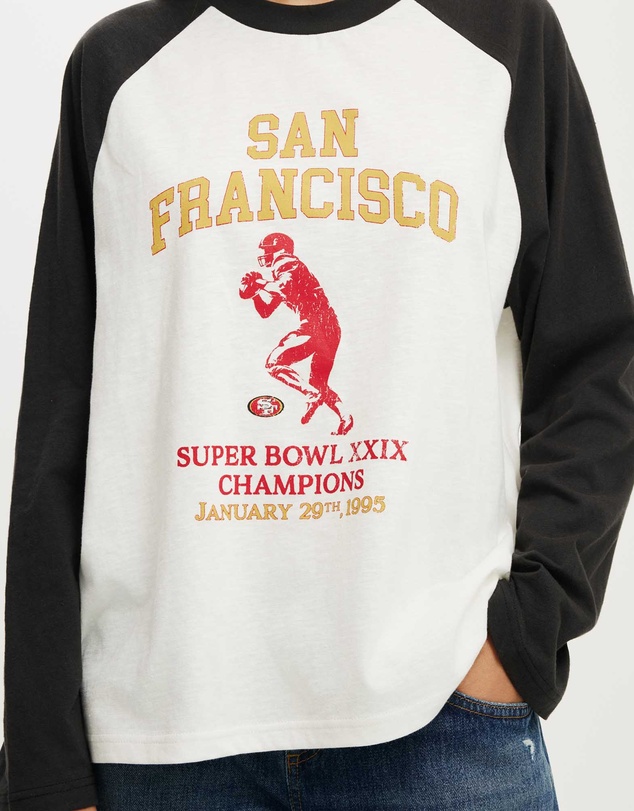 Cotton On - The Lcn Raglan Ls Graphic Tee