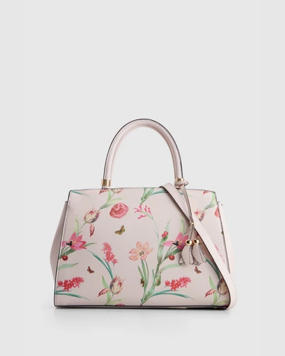 Laura Jones - Cherry Floral Tote Bag