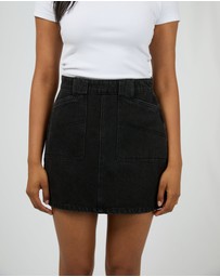 All About Eve - Becca Skirt Washed Black