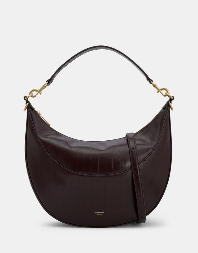 Oroton - Florence Medium Textured Hobo Bag