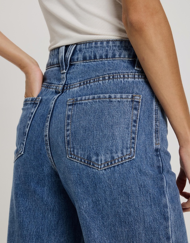 Atmos&Here - Mabel High Rise Wide Leg Jeans