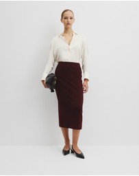 Country Road - Compact Wool Knit Skirt