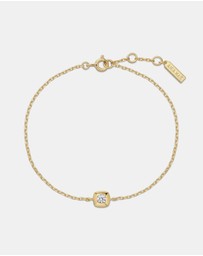 Ania Haie - Ania Haie Gold Modern Bezel-Set Solitaire Bracelet