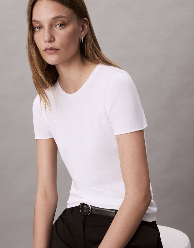 Calvin Klein - Fine Rib Slim T-Shirt