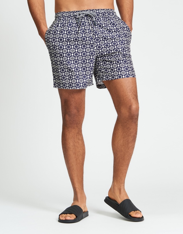 Ben Sherman - Mono Geo Print Swim Short