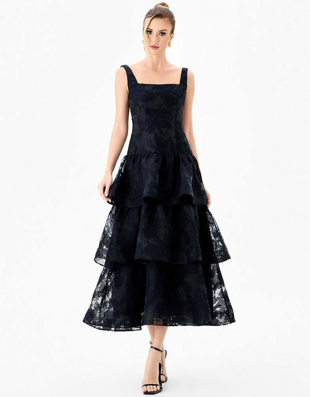 Bariano - Besty Squared Tiered Midi