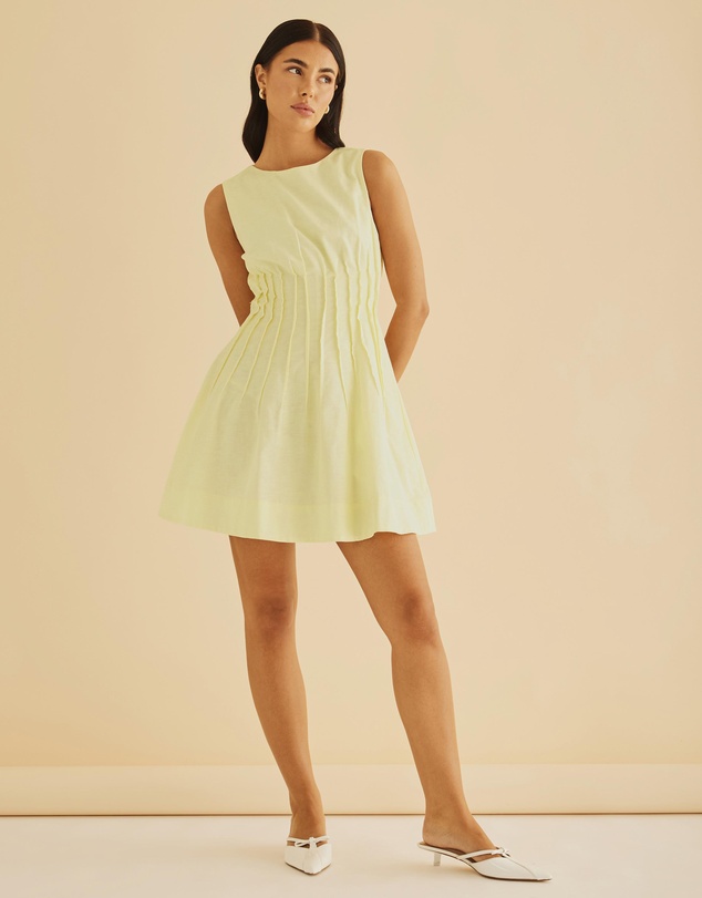 Atmos&Here - Anna Pintuck Shift Mini Dress