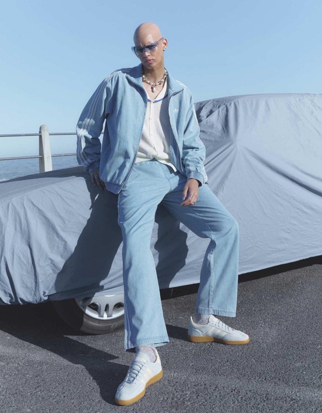 adidas Originals - Denim Firebird Track Jacket