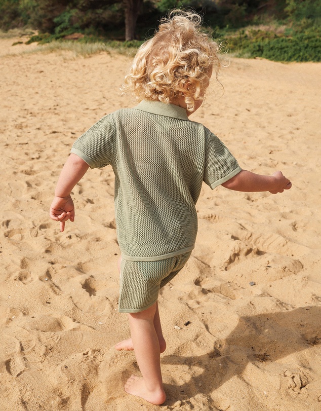 Kynd Baby - Knit Shirt in Sage