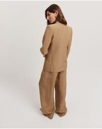 Country Road - Textured Double-breasted Blazer