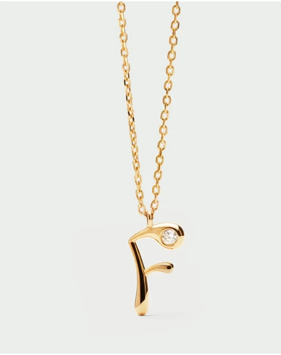 PDPAOLA - Initial 2026 F Pendant Necklace