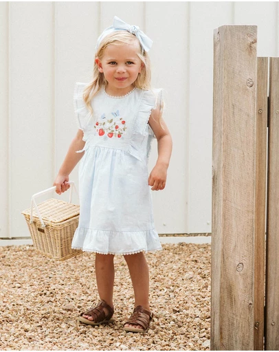 Bebe by Minihaha - Poppy Embroidered Yoke Dress - Babies