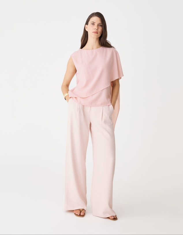 Forcast - Daphne Pleated Crepe Pants