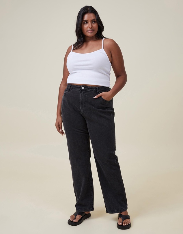 Cotton On - Curvy Straight Stretch Jeans