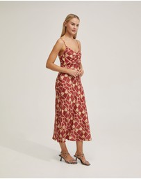 Oxford - Loren Geo Print Slip Dress