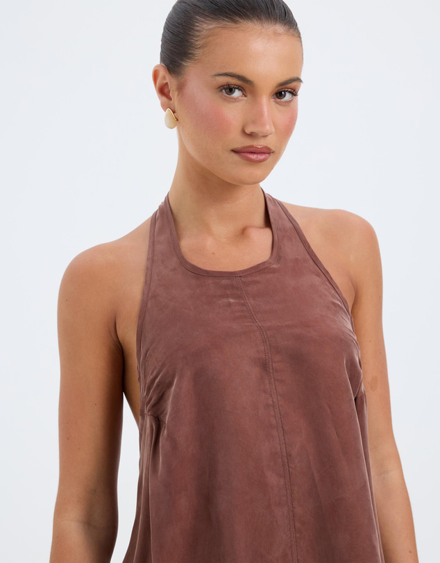 Calli - Axel Cupro Halter Top