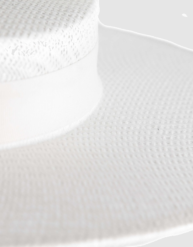 Max Alexander - White Boater Hat
