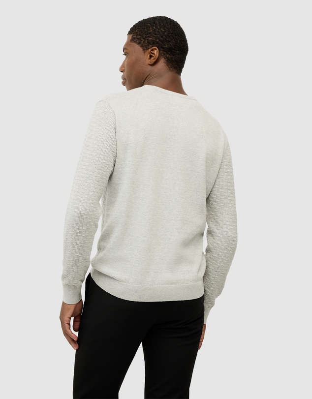 Politix - Elvin Geo Textured Crew Knit