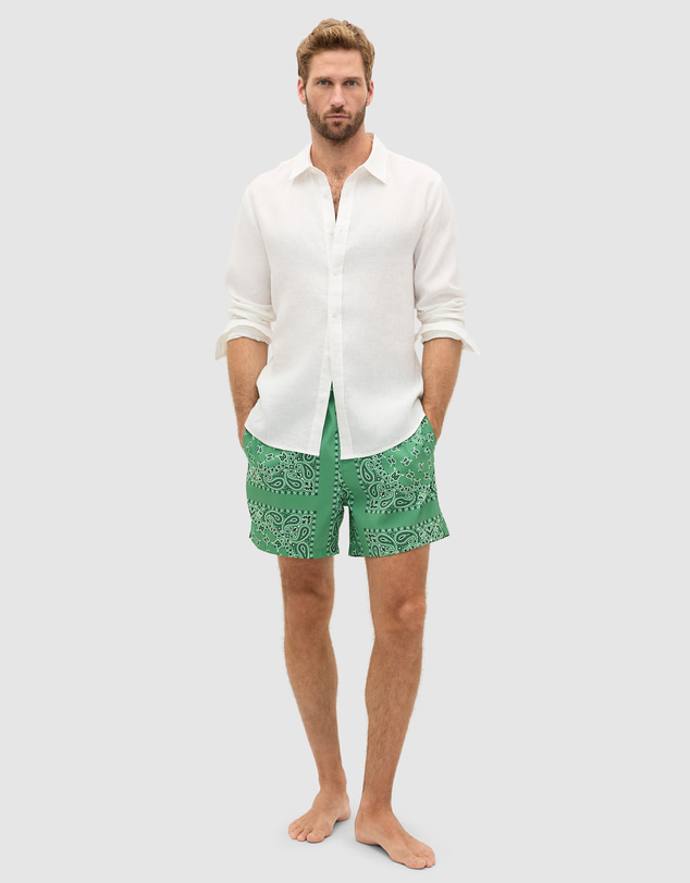 Seed Heritage - Bandana Print Swim Short