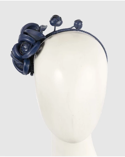 Max Alexander - Leather Flowers Headband