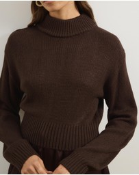 Atmos&Here - Zulu Textured Roll Neck Jumper