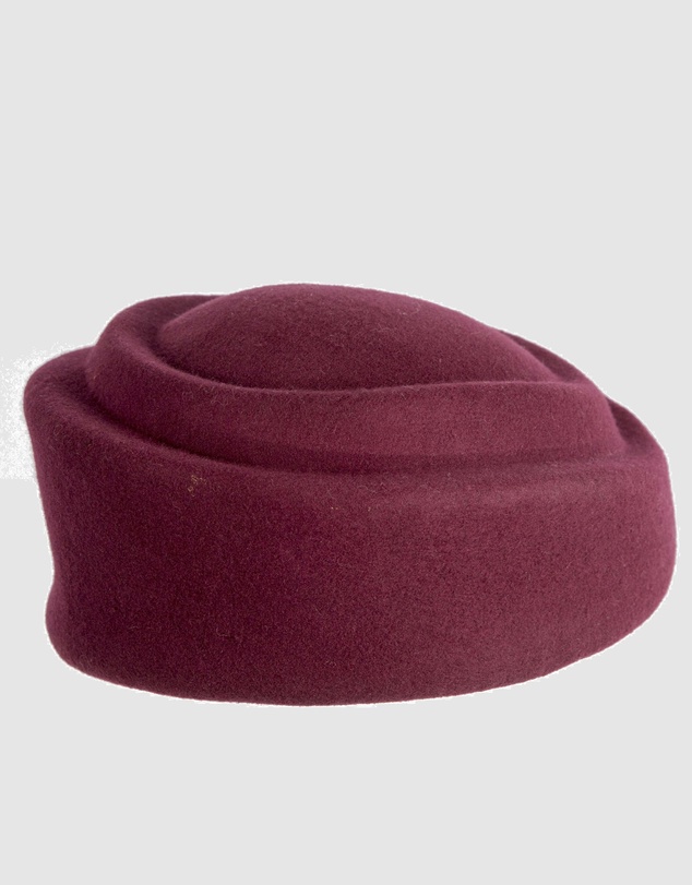 Max Alexander - Felt Wine Pillbox Hat